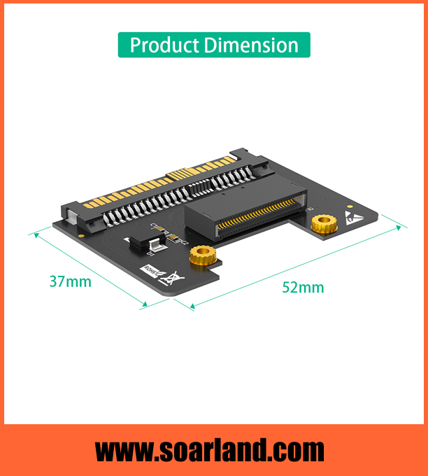 EDSFF SSD to U.2 SFF-8639 Adapter 