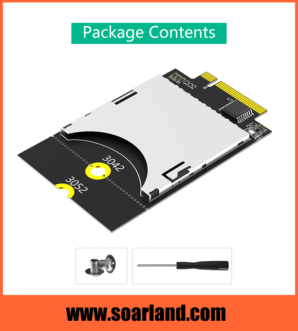 SD to M.2 KEY-B Adapter