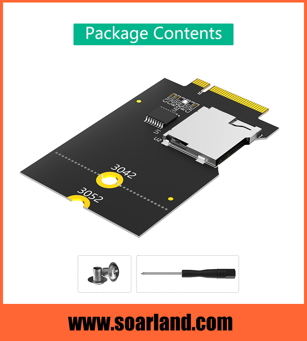 micro SD to M.2 KEY-B Adapter