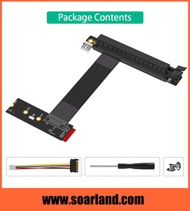 PCIe x16 to M.2 KEY-M Cable Adapter