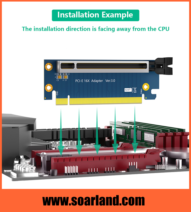 PCIe 3.0 x16 Riser Card