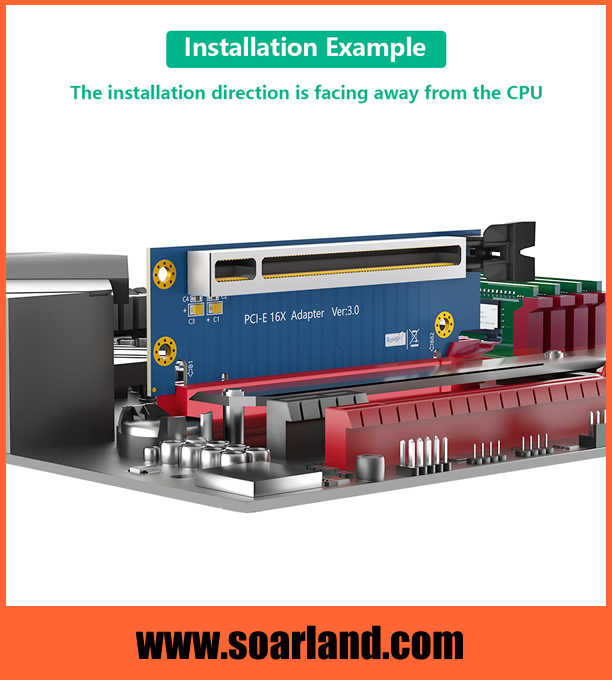 PCIe 3.0 x16 Riser Card