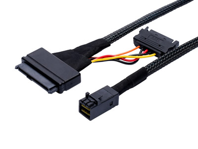 Mini SAS SFF-8643 to U.2 SFF-8639 Cable