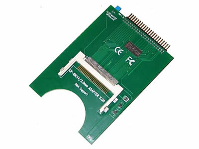 Big PCB Laptop 44-Pin Male IDE To CF Card Adapter