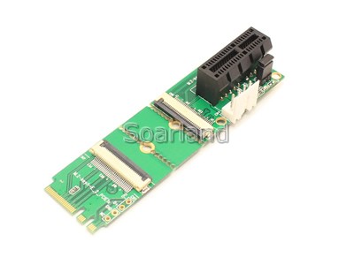 PCIe x1 to M.2 Key A+E Flexible Adapter