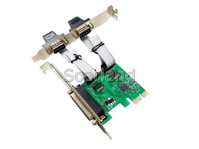 PCIe 2 Ports Serial  + Parallel Card AX99100