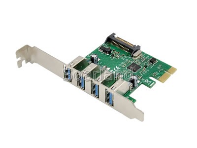 PCIe 4 Ports USB 3.0 Adapter Card NEC 720201