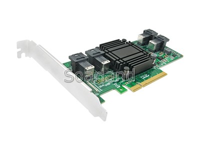 PCIe 4 Ports SFF-8643 NVMe Adapter Card