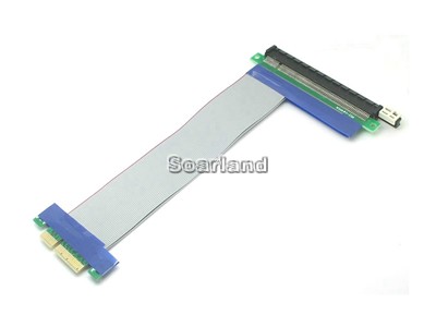 Flexible PCI-E 4x to 16x Riser Cable