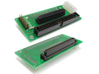 SCA 80-Pin To SCSI 68-Pin/IDC 50-Pin Adapter
