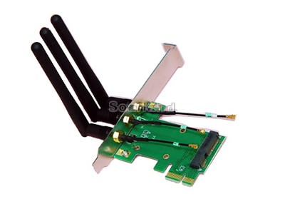 MiniPCI-E to PCI-E Wireless Adapter