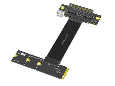 PCIe 4.0 x4 to M.2 Leftward 270° Cable